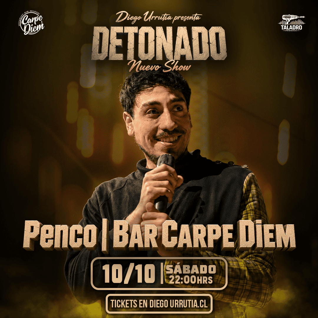 Afiche de Diego Urrutia en Penco 10.10