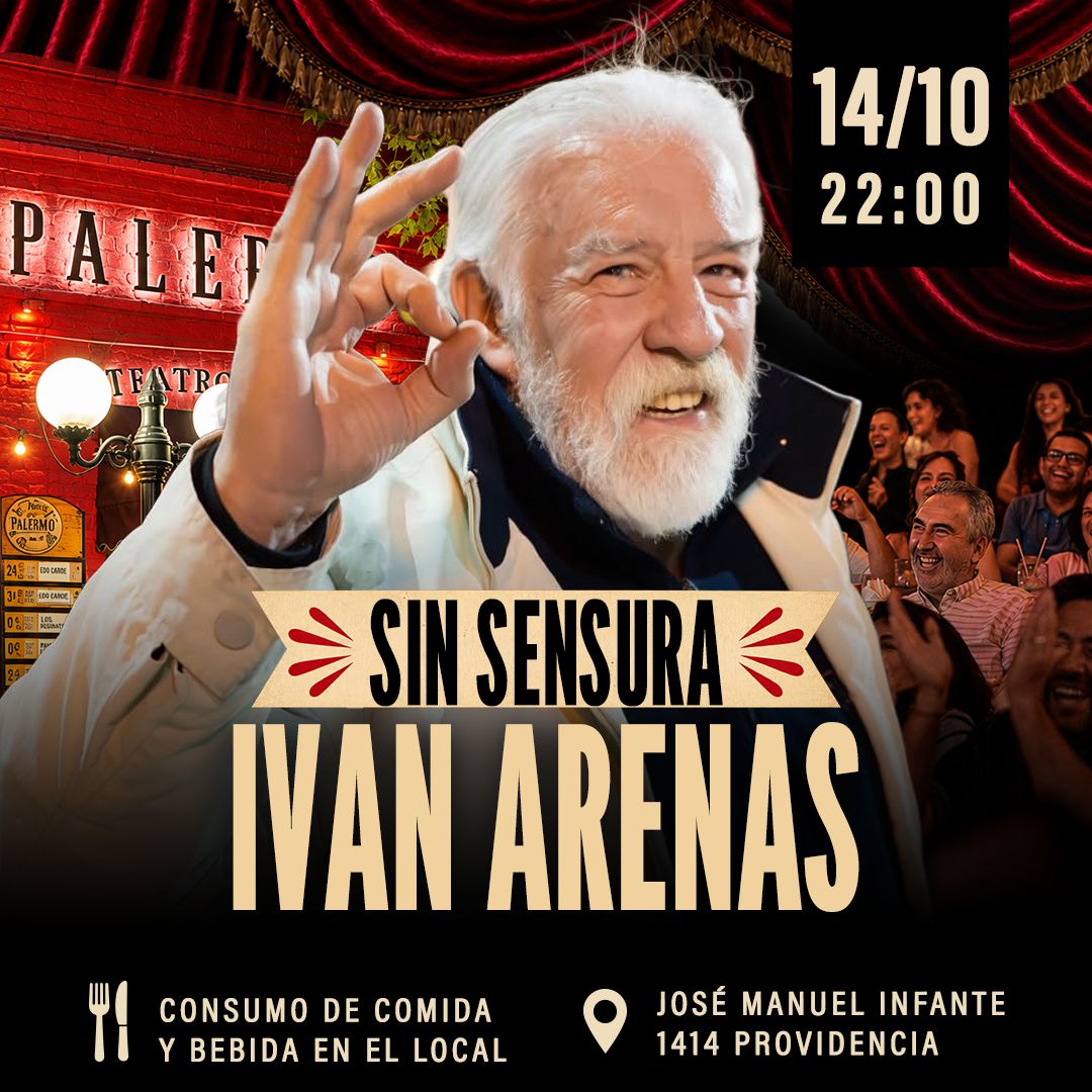 Afiche de Iván Arenas en Palermo 14.10