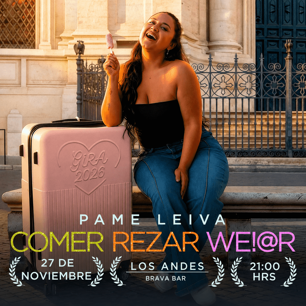 Afiche de Pame Leiva en Los Andes 27.11