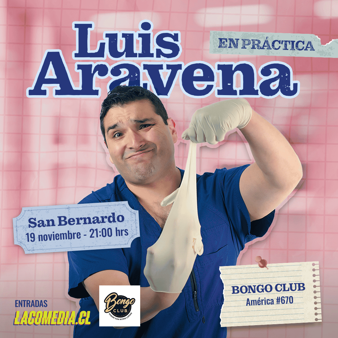 Afiche de Luis Aravena en San Bernardo